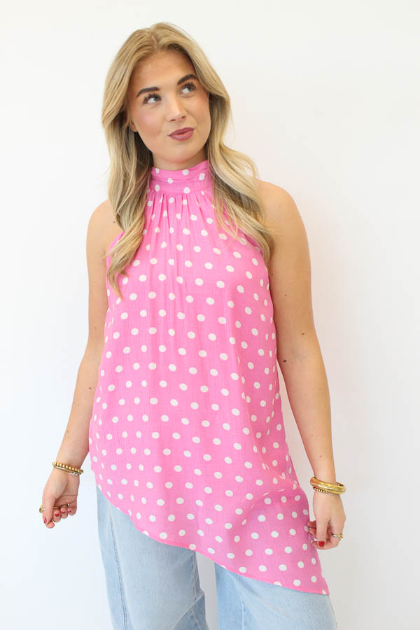 Asymmetrische top roze | Layla