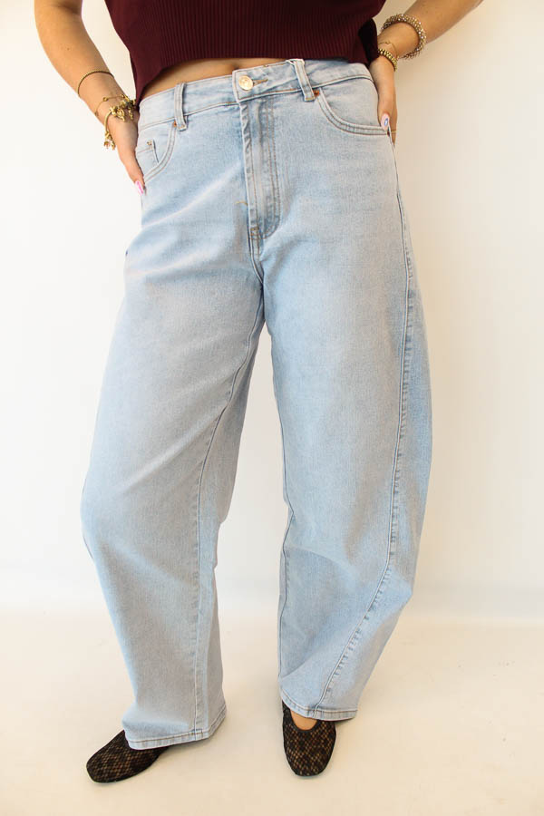Baggy balloon jeans blauw | Tess