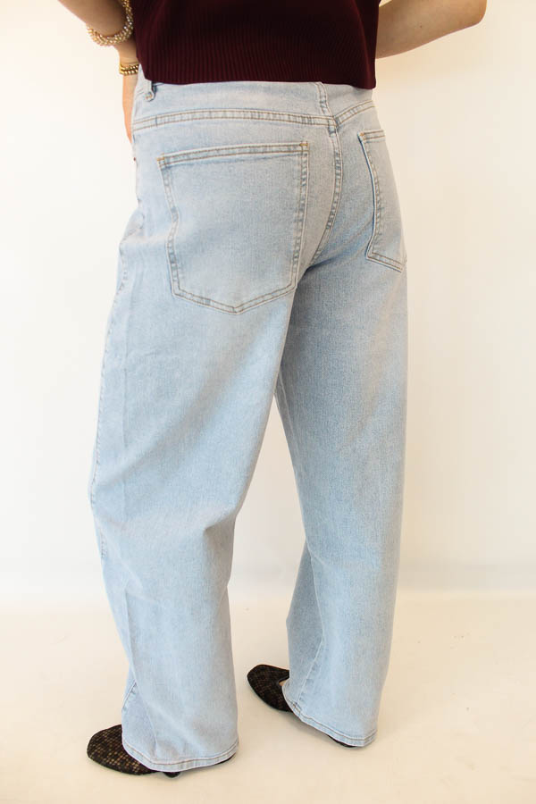 Baggy balloon jeans blauw | Tess - Afbeelding 1