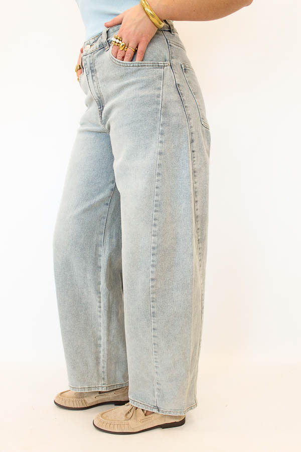 Balloon jeans blauw | Iris