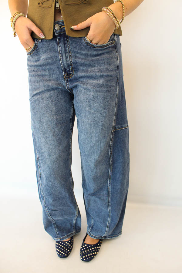 Balloon jeans blauw | Luna