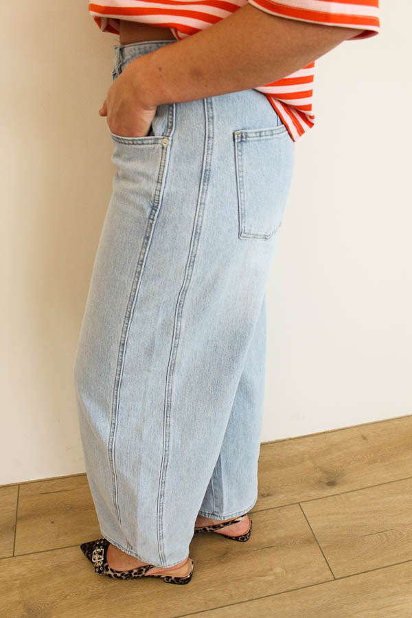 Balloon jeans blauw | Steffie - Afbeelding 2