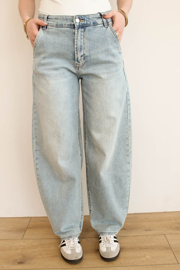 Balloon jeans blauw | Yfke