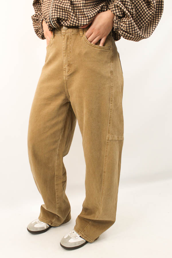 Balloon jeans camel | Aida