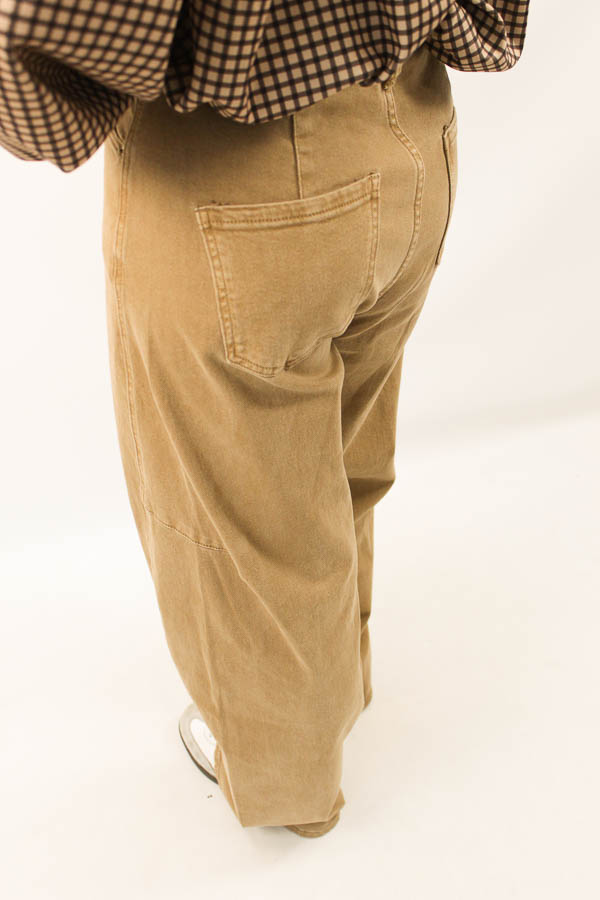 Balloon jeans camel | Aida - Afbeelding 4