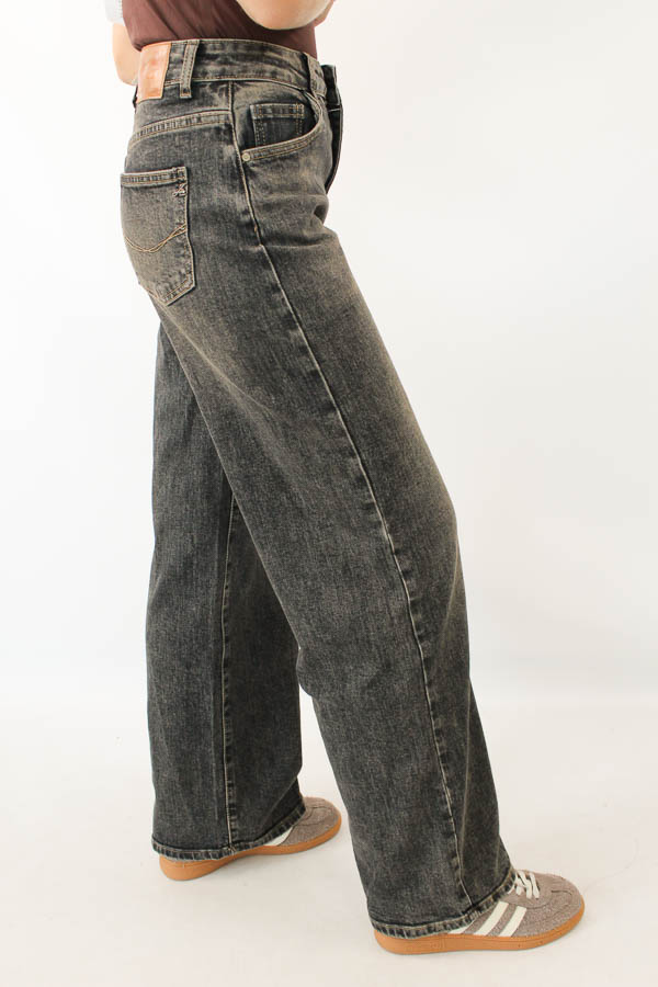 Wide leg jeans dark grey | Yve  - Afbeelding 2