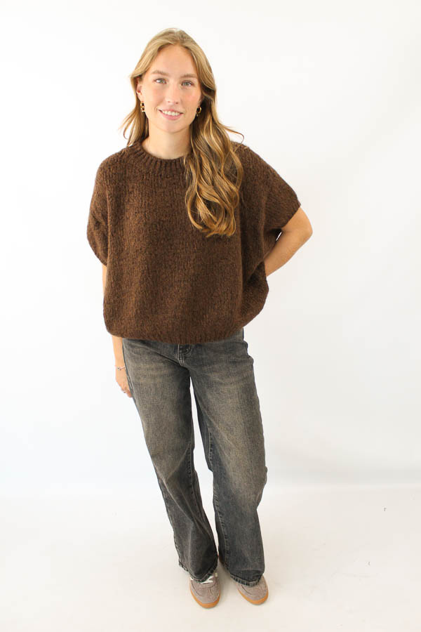 Wide leg jeans dark grey | Yve  - Afbeelding 4