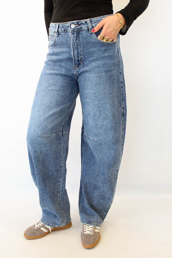 Balloon jeans midblauw | Liv 