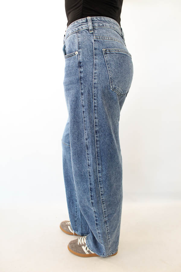 Balloon jeans midblauw | Liv  - Afbeelding 3