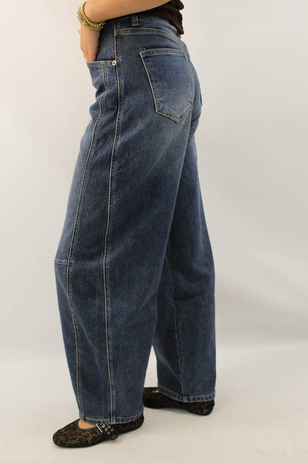 Balloon jeans vintage blue | Vera - Afbeelding 2