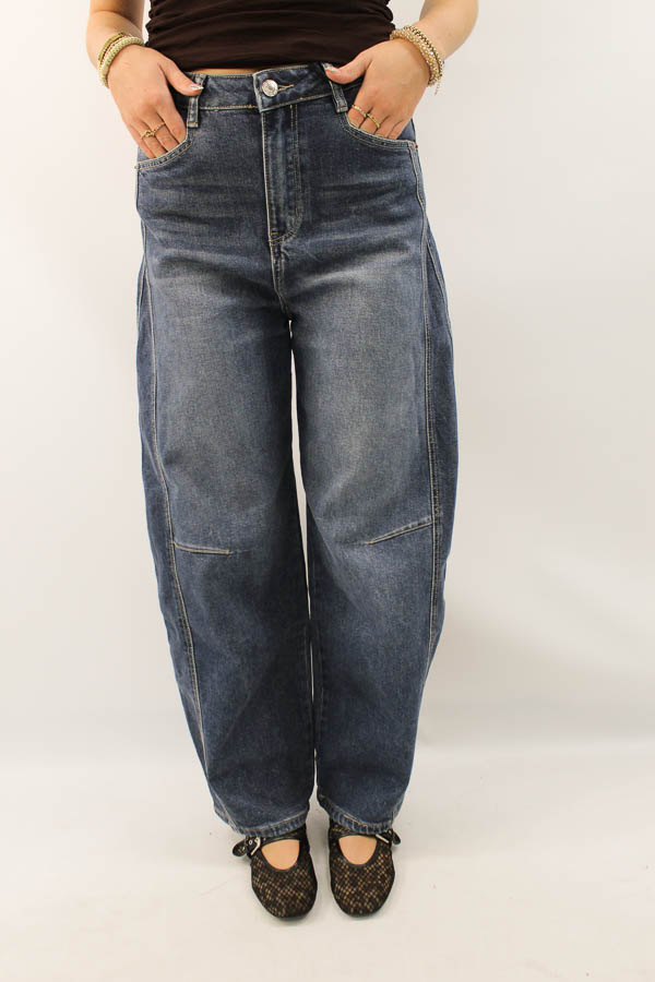 Balloon jeans vintage blue | Vera - Afbeelding 1