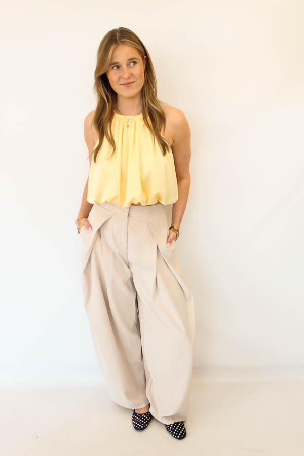 Balloon pantalon beige | Kato - Afbeelding 3