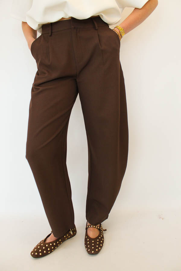 Balloon pantalon bruin | Gigi