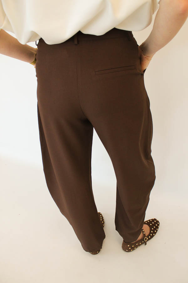 Balloon pantalon bruin | Gigi - Afbeelding 3