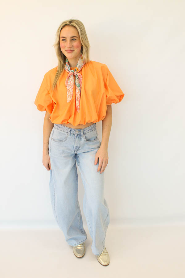 Balloon top oranje | Coco - Afbeelding 2