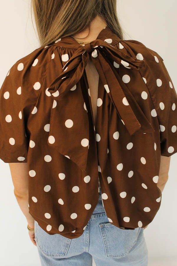 Balloon top stippen bruin | Lovi - Afbeelding 2