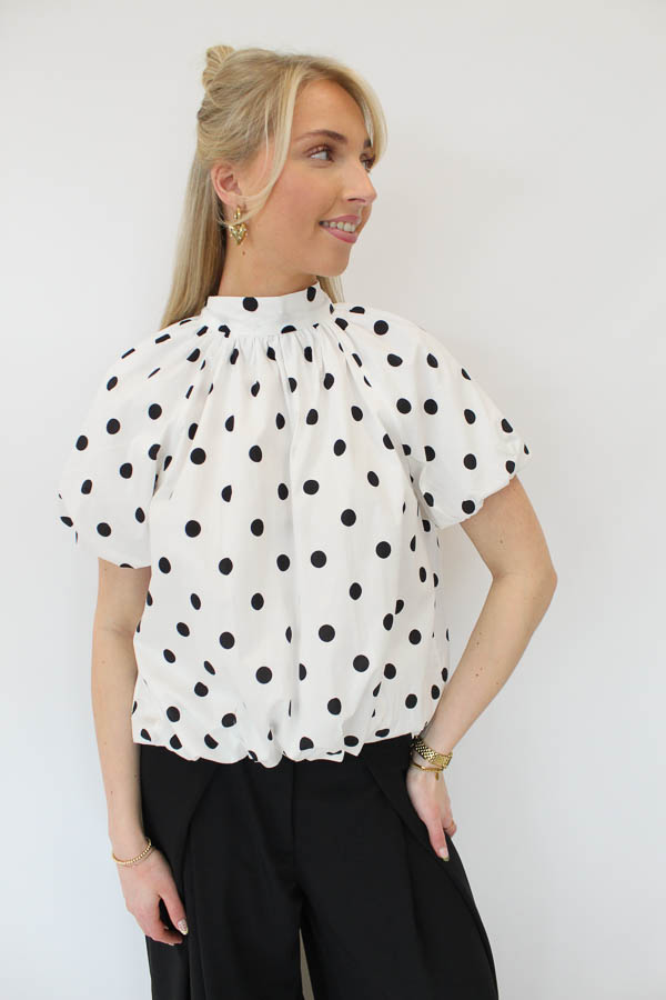 Balloon top stippen wit | Lovi