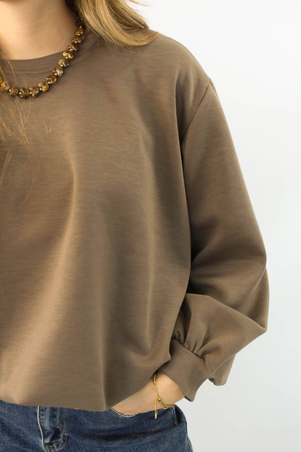 Balloon top taupe | Feline - Afbeelding 2