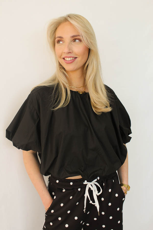 Balloon top zwart | Coco