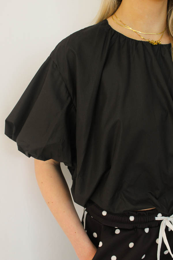 Balloon top zwart | Coco - Afbeelding 3