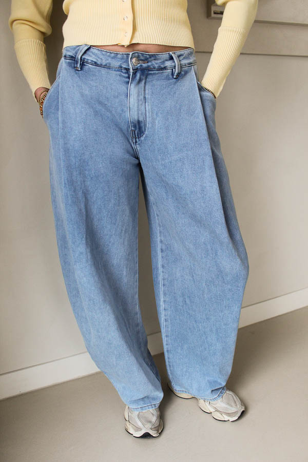 Barrel jeans blauw | Pleun