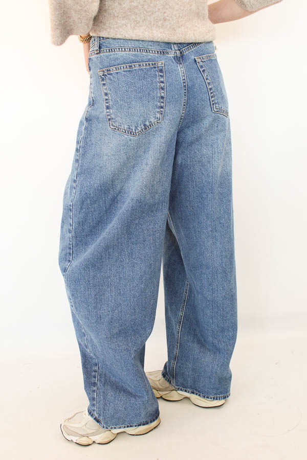 Barrel plooi jeans | Merle  - Afbeelding 2