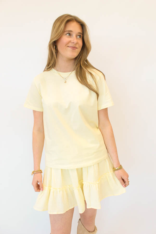 Basic shirt geel | Floor