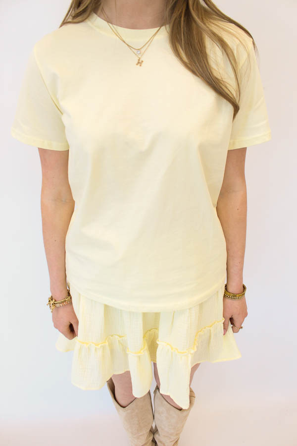 Basic shirt geel | Floor - Afbeelding 3