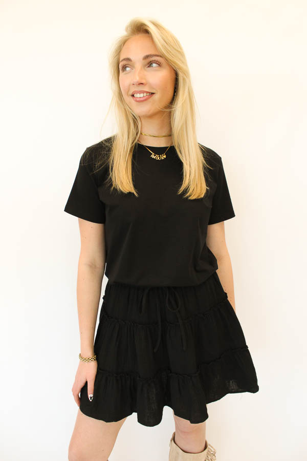 Basic shirt zwart | Floor