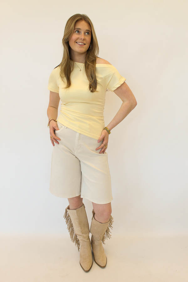 Bermuda short beige | Lana - Afbeelding 3
