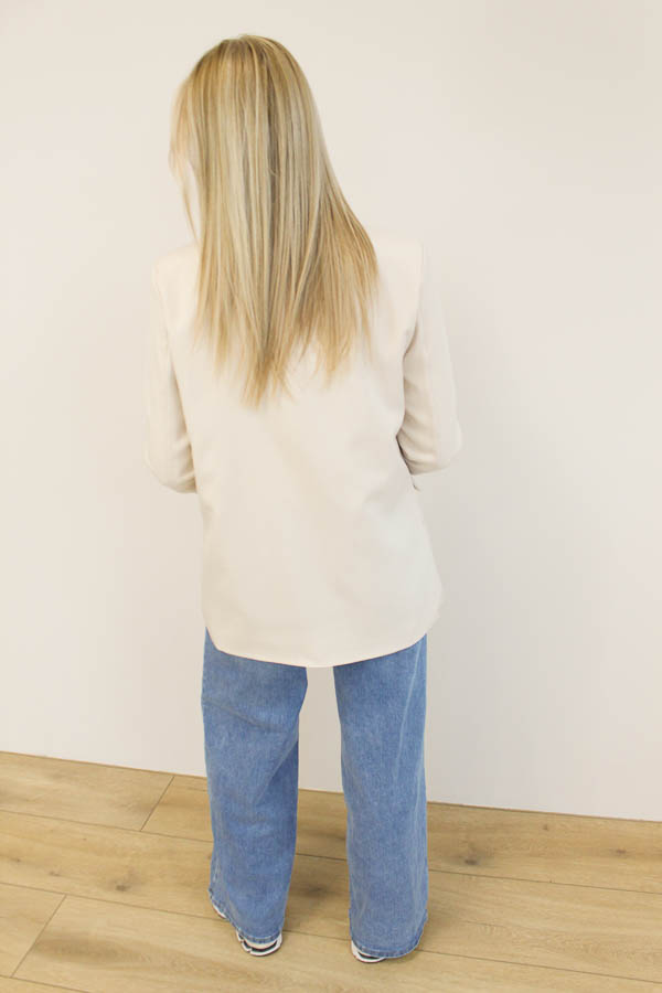 Blazer beige | Claire - Afbeelding 4