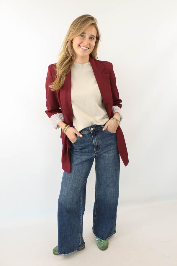 Blazer bordeaux | Mae  - Afbeelding 2