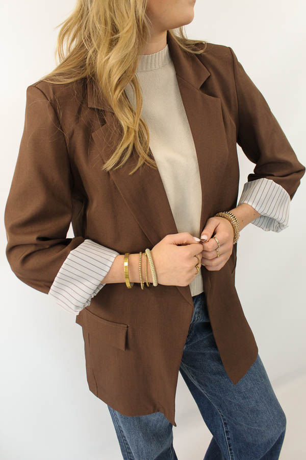 Blazer choco | Mae  - Afbeelding 2