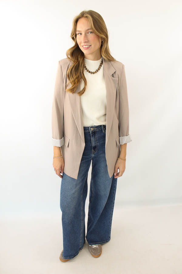 Blazer zand | Mae  - Afbeelding 2