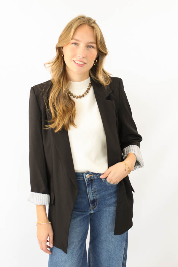 Blazer zwart | Mae 