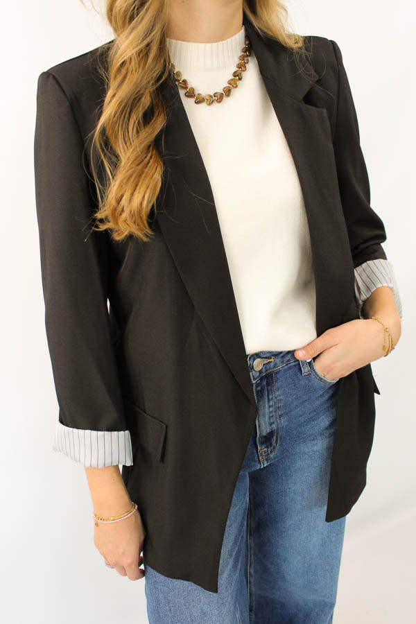 Blazer zwart | Mae  - Afbeelding 3