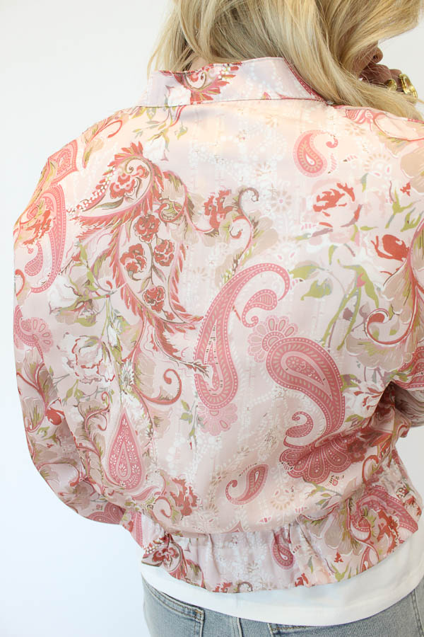 Blouse jas roze | Lina - Afbeelding 3