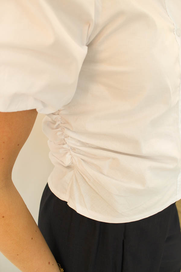 Blouse pofmouw wit | Annelieke - Afbeelding 3