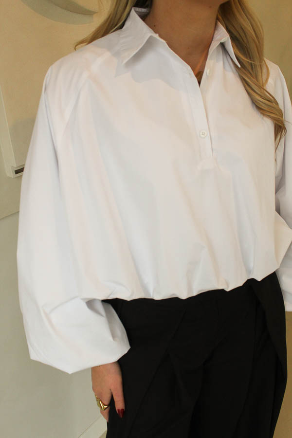 Blouse pofmouwen wit | Kacy - Afbeelding 3