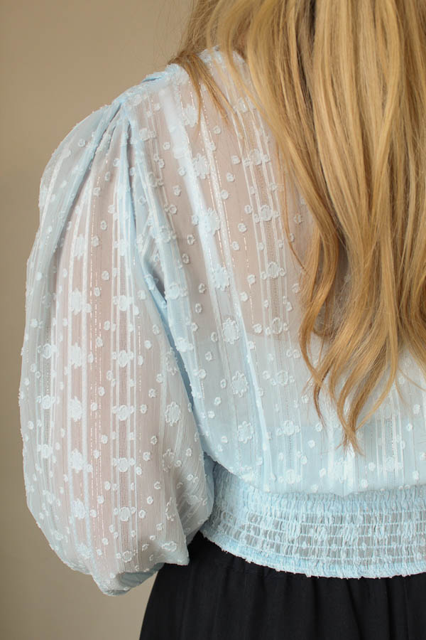 Blouse top blauw | Iris  - Afbeelding 4