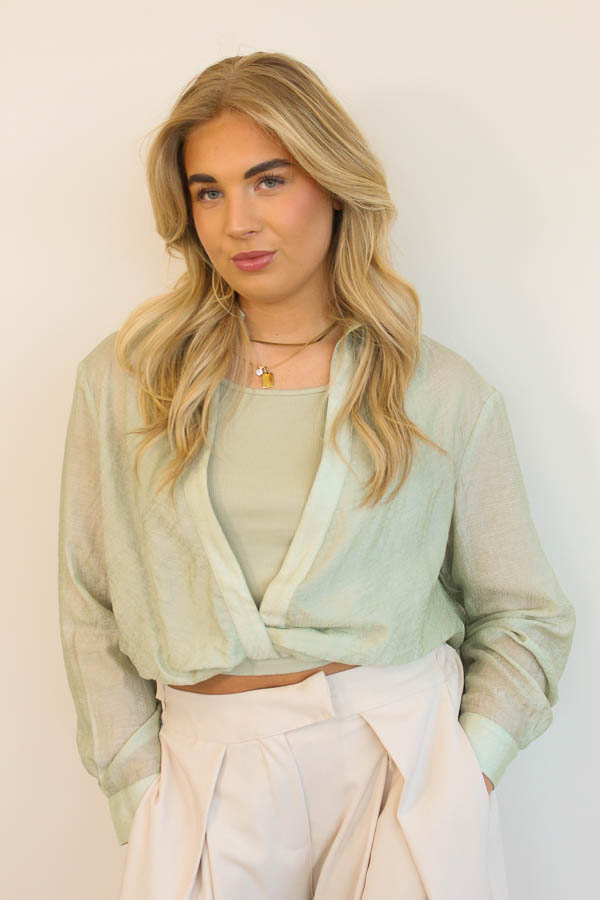 Blouse top mint | Mare