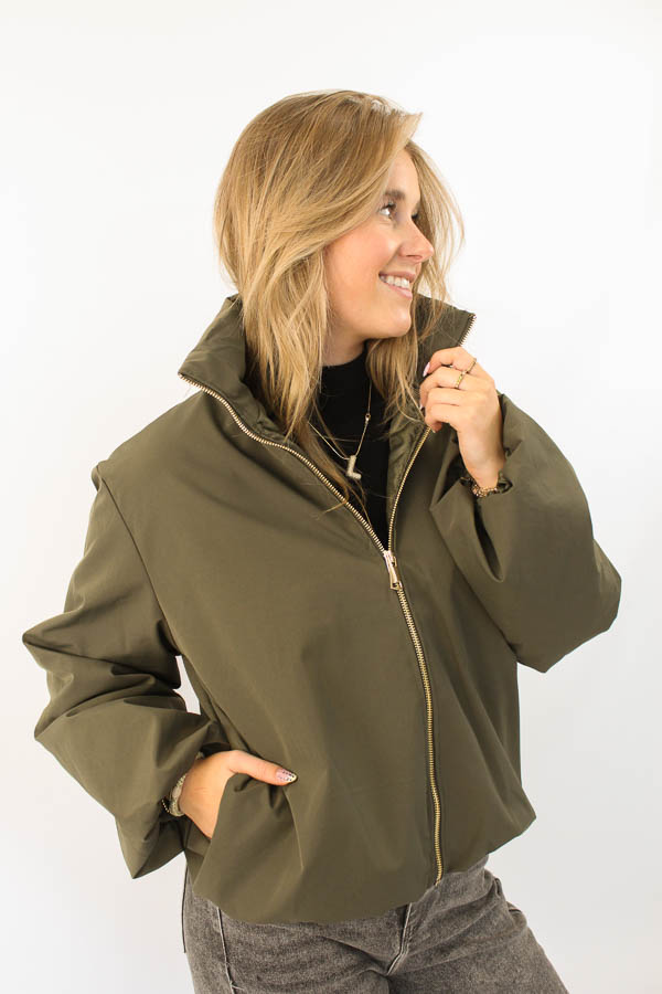 Bomber jacket khaki | Magnifique - Afbeelding 2