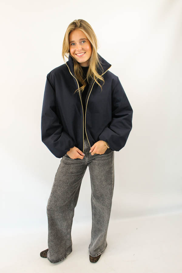 Bomber jacket navy | Magnifique - Afbeelding 4