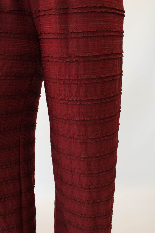 Broek met ruches bordeaux | Faya - Afbeelding 4