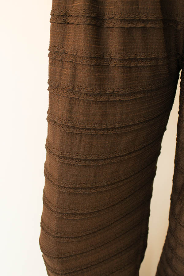 Broek met ruches bruin | Faya - Afbeelding 3
