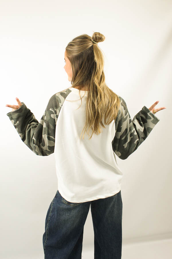 Camouflage longsleeve | Esmee  - Afbeelding 3