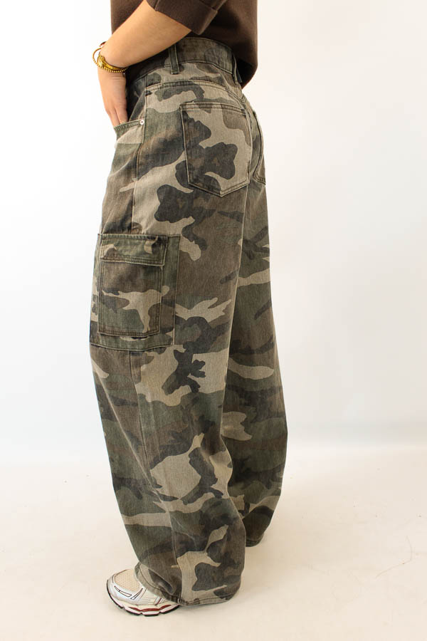 Camouflage print cargo jeans  - Afbeelding 2