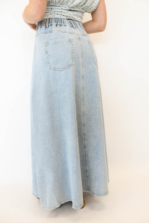 Denim a-lijn rok | Merel - Afbeelding 1