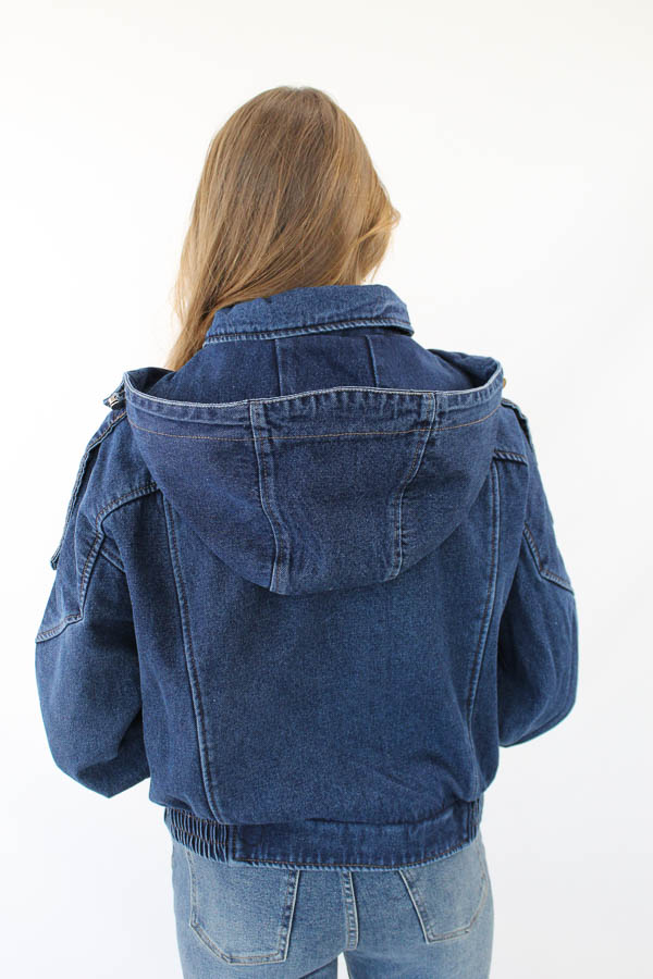 Denim jacket blauw | Chloe - Afbeelding 3