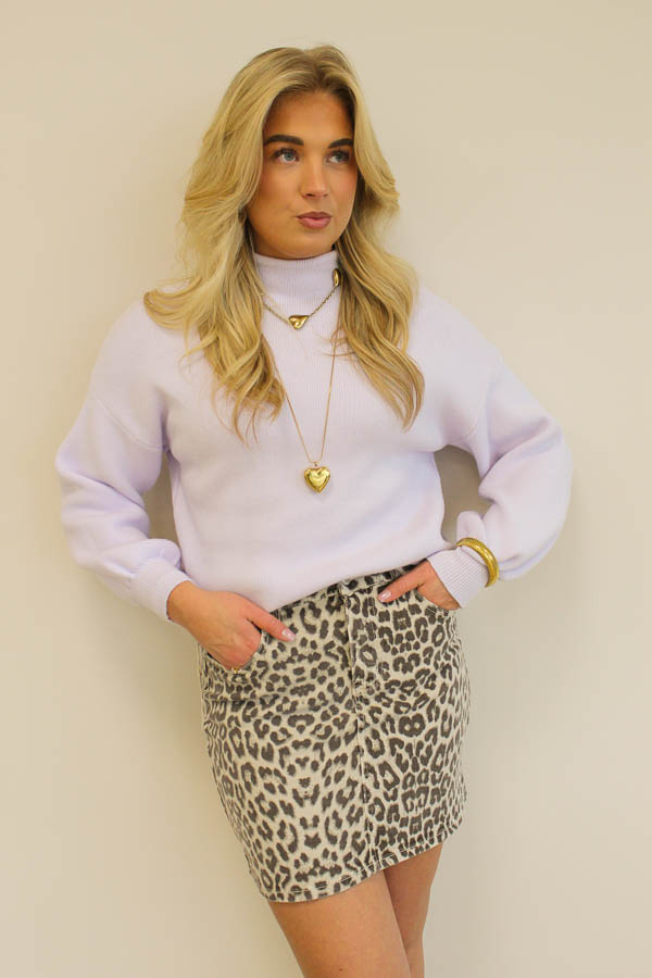 Denim rok panter | Eline